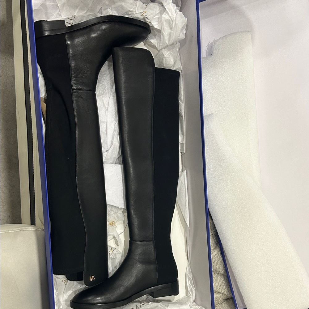 Stuart Weitzman Black Keelan City Over-the-Knee Boots